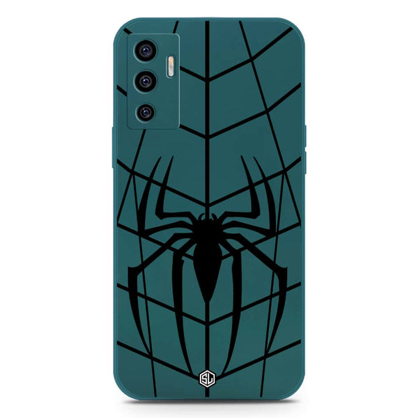 X-Spider Design Soft Phone Case - Silica Gel Case - Darkgreen - Vivo S10e