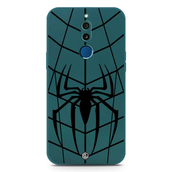 X-Spider Design Soft Phone Case - Silica Gel Case - Darkgreen - Huawei Mate 10 Lite
