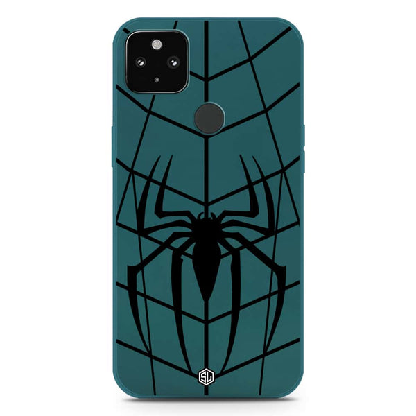X-Spider Design Soft Phone Case - Silica Gel Case - Darkgreen - Google Pixel 4a 5G