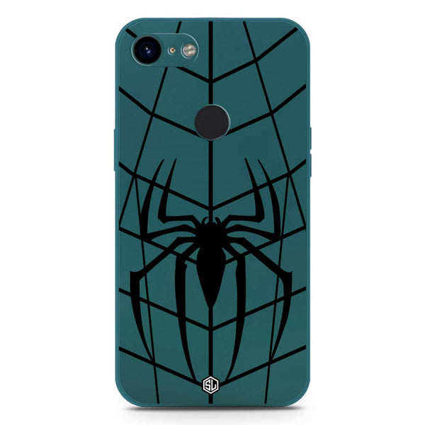 X-Spider Design Soft Phone Case - Silica Gel Case - Darkgreen - Google Pixel 3 XL