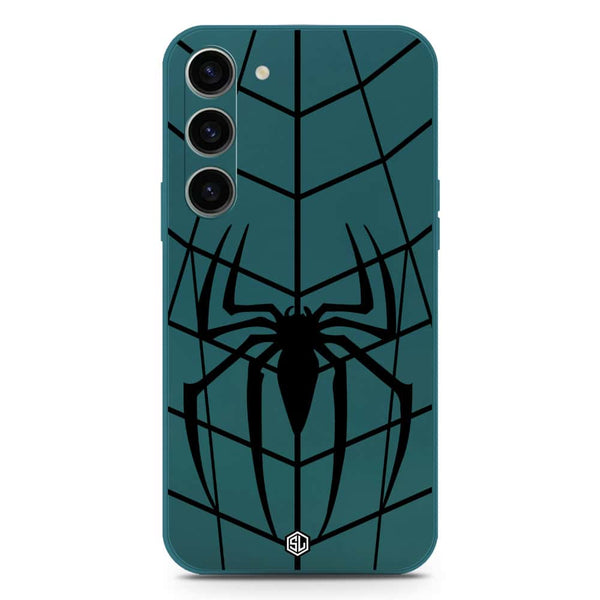 X-Spider Design Soft Phone Case - Silica Gel Case - Darkgreen - Samsung Galaxy S23 Plus 5G
