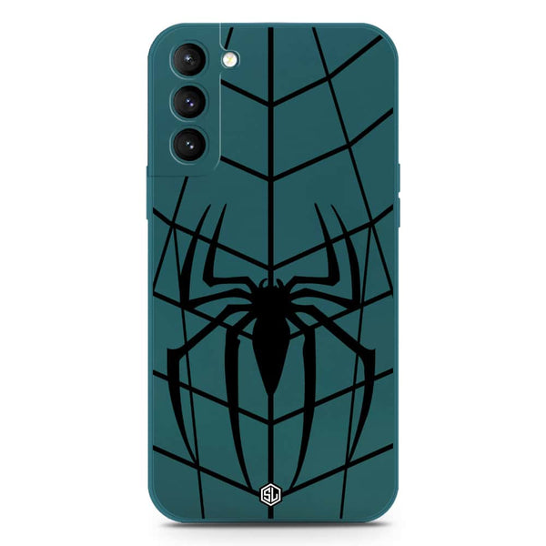 X-Spider Design Soft Phone Case - Silica Gel Case - Darkgreen - Samsung Galaxy S21 Plus 5G