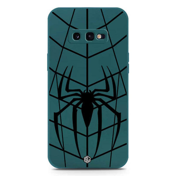 X-Spider Design Soft Phone Case - Silica Gel Case - Darkgreen - Samsung Galaxy S10e