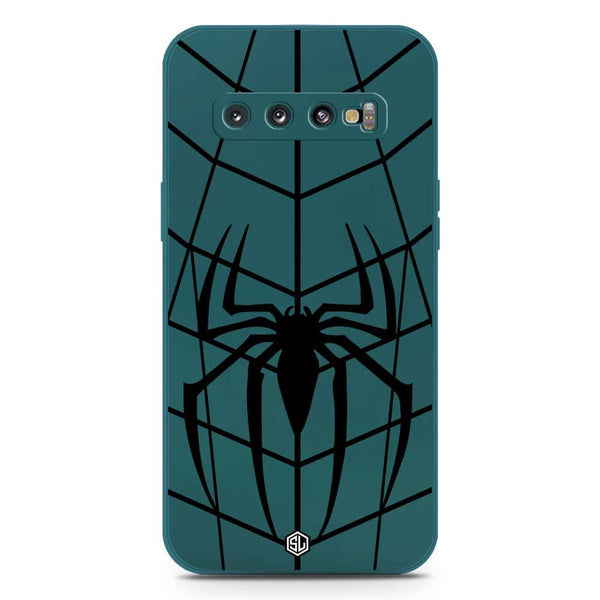 X-Spider Design Soft Phone Case - Silica Gel Case - Darkgreen - Samsung Galaxy S10