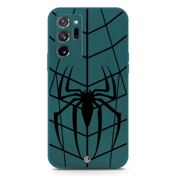 X-Spider Design Soft Phone Case - Silica Gel Case - Darkgreen - Samsung Galaxy Note 20 Ultra