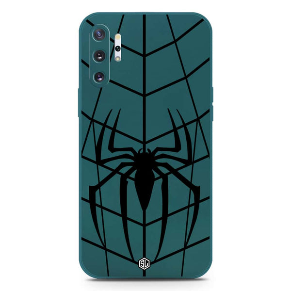 X-Spider Design Soft Phone Case - Silica Gel Case - Darkgreen - Samsung Galaxy Note 10 Plus