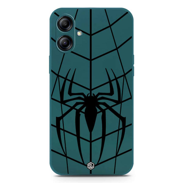 X-Spider Design Soft Phone Case - Silica Gel Case - Darkgreen - Samsung Galaxy M04 4G