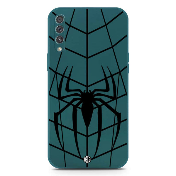 X-Spider Design Soft Phone Case - Silica Gel Case - Darkgreen - Samsung Galaxy A30s