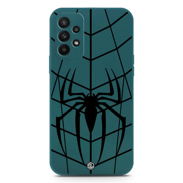 X-Spider Design Soft Phone Case - Silica Gel Case - Darkgreen - Samsung Galaxy A23