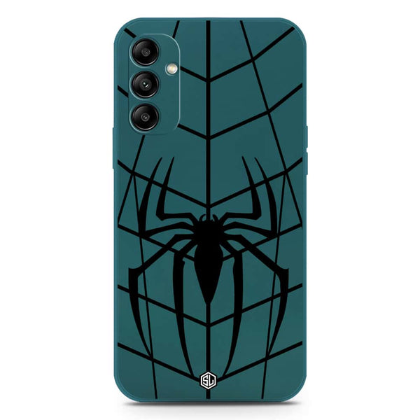X-Spider Design Soft Phone Case - Silica Gel Case - Darkgreen - Samsung Galaxy A14 5G
