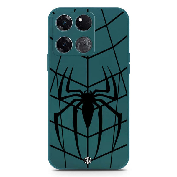 X-Spider Design Soft Phone Case - Silica Gel Case - Darkgreen - OnePlus Ace Racing