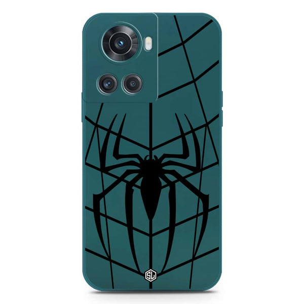 X-Spider Design Soft Phone Case - Silica Gel Case - Darkgreen - OnePlus Ace