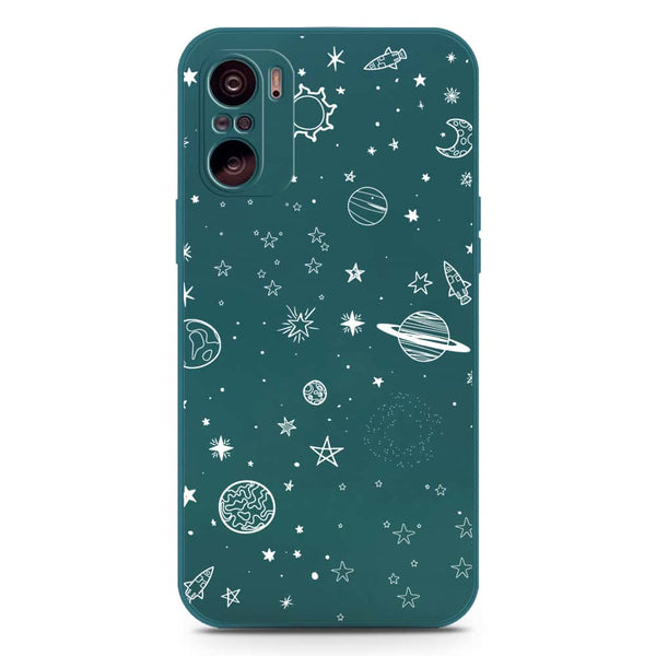 Stardust Dreams Design Soft Phone Case - Silica Gel Case - Darkgreen - Xiaomi Mi 11i