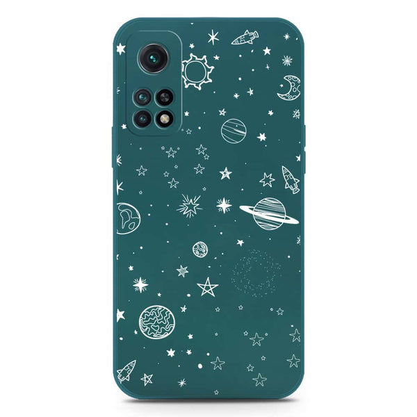 Stardust Dreams Design Soft Phone Case - Silica Gel Case - Darkgreen - Xiaomi Redmi K30S