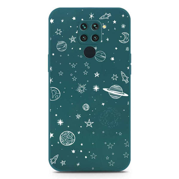 Stardust Dreams Design Soft Phone Case - Silica Gel Case - Darkgreen - Xiaomi Redmi 10X 4G