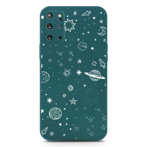 Stardust Dreams Design Soft Phone Case - Silica Gel Case - Darkgreen - Samsung Galaxy S20 Plus