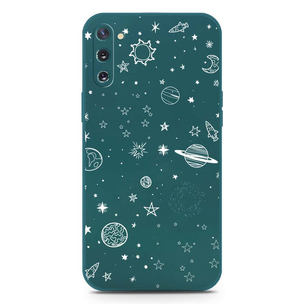 Stardust Dreams Design Soft Phone Case - Silica Gel Case - Darkgreen - Samsung Galaxy Note 10