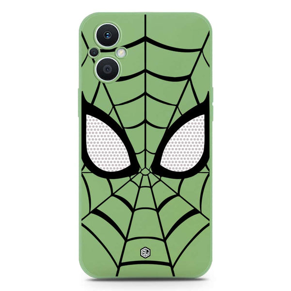 Cool Spider Design Soft Phone Case - Silica Gel Case - LightGreen - Oppo Reno7 Z 5G