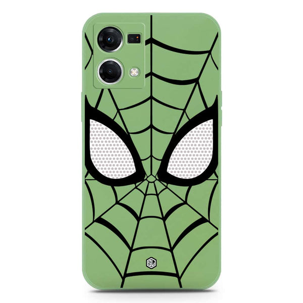 Cool Spider Design Soft Phone Case - Silica Gel Case - LightGreen - Oppo Reno 7 4G