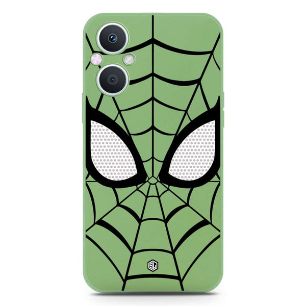 Cool Spider Design Soft Phone Case - Silica Gel Case - LightGreen - Oppo A96 5G