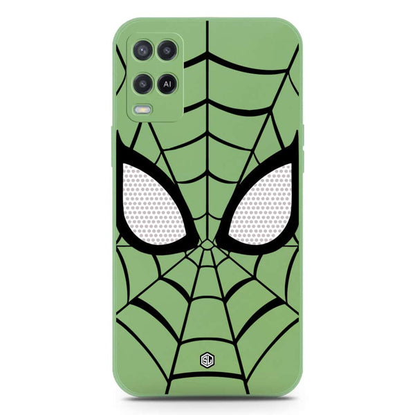 Cool Spider Design Soft Phone Case - Silica Gel Case - LightGreen - Oppo A55 5G