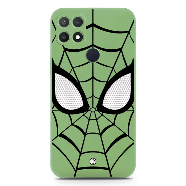 Cool Spider Design Soft Phone Case - Silica Gel Case - LightGreen - Oppo A15