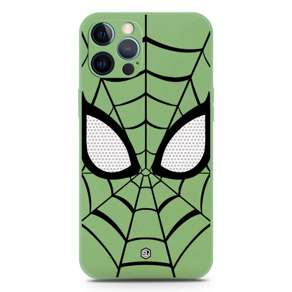 Cool Spider Design Soft Phone Case - Silica Gel Case - LightGreen - iPhone 12 Pro Max