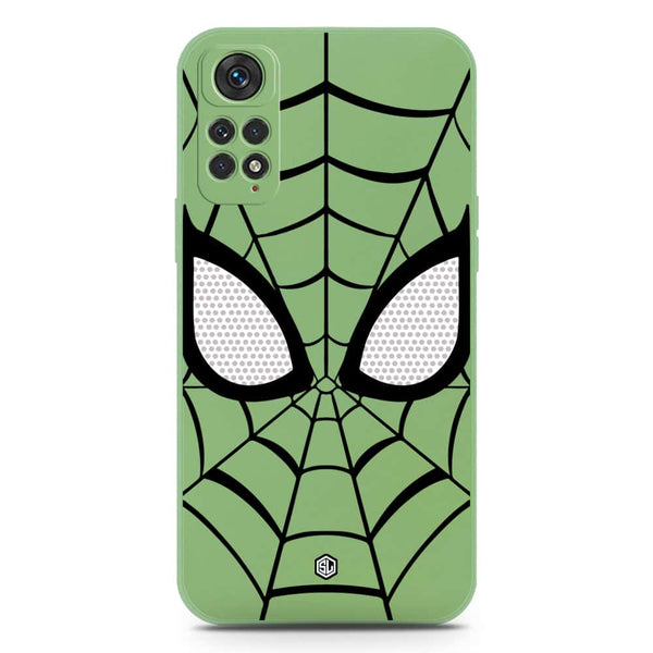 Cool Spider Design Soft Phone Case - Silica Gel Case - LightGreen - Xiaomi Redmi Note 11