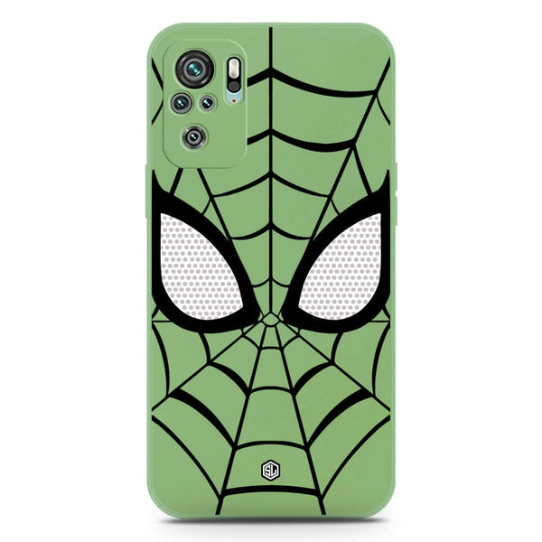 Cool Spider Design Soft Phone Case - Silica Gel Case - LightGreen - Xiaomi Redmi Note 10S