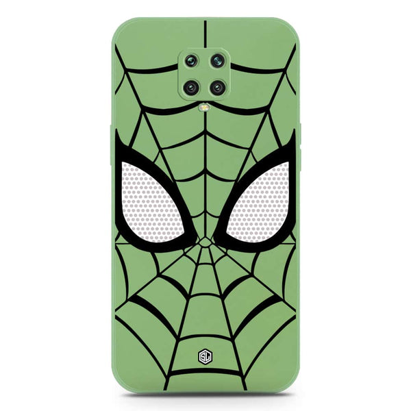 Cool Spider Design Soft Phone Case - Silica Gel Case - LightGreen - Xiaomi Redmi Note 9S