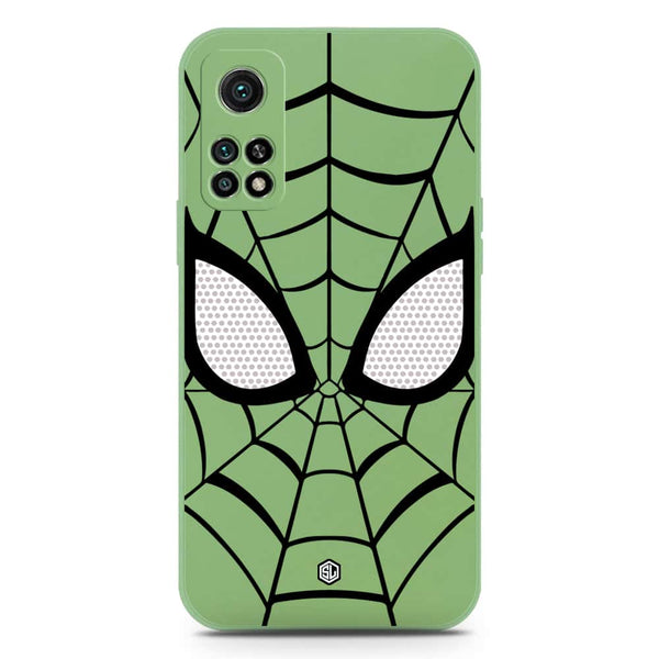 Cool Spider Design Soft Phone Case - Silica Gel Case - LightGreen - Xiaomi Mi 10T Pro