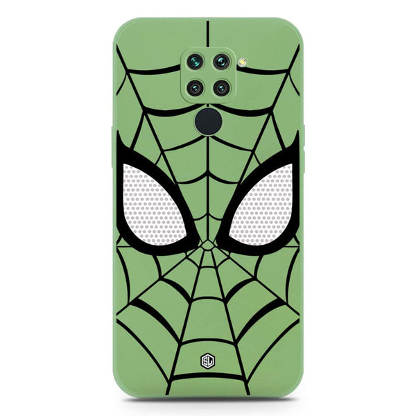 Cool Spider Design Soft Phone Case - Silica Gel Case - LightGreen - Xiaomi Redmi 10X 4G