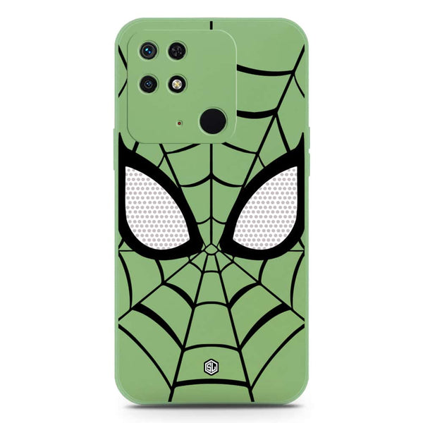 Cool Spider Design Soft Phone Case - Silica Gel Case - LightGreen - Xiaomi Redmi 10C