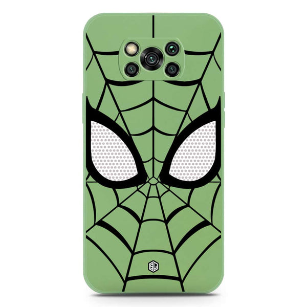 Cool Spider Design Soft Phone Case - Silica Gel Case - LightGreen - Xiaomi Poco X3