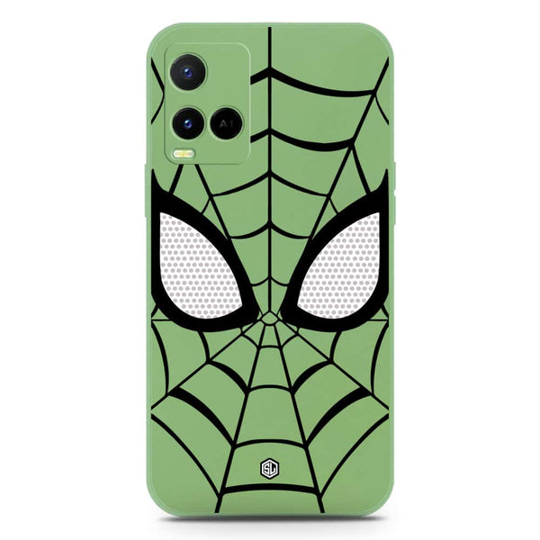 Cool Spider Design Soft Phone Case - Silica Gel Case - LightGreen - Vivo Y21t