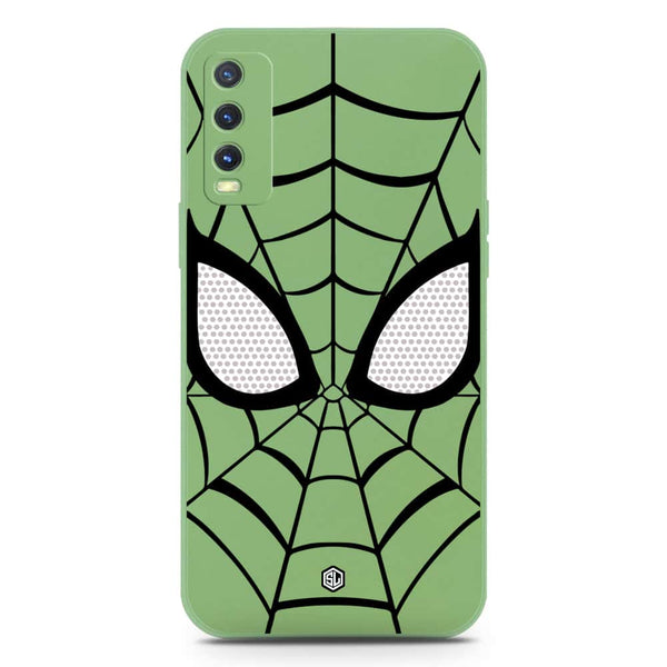 Cool Spider Design Soft Phone Case - Silica Gel Case - LightGreen - Vivo Y20a
