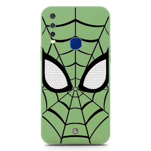 Cool Spider Design Soft Phone Case - Silica Gel Case - LightGreen - Vivo Y12a