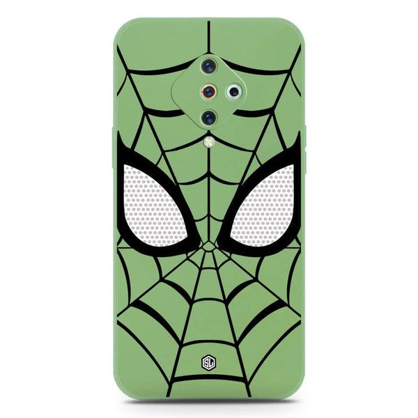 Cool Spider Design Soft Phone Case - Silica Gel Case - LightGreen - Vivo Y9s