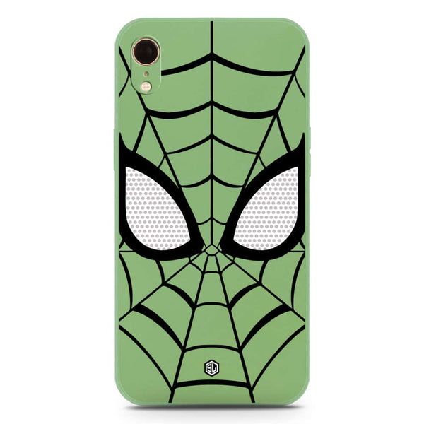 Cool Spider Design Soft Phone Case - Silica Gel Case - LightGreen - iPhone XR