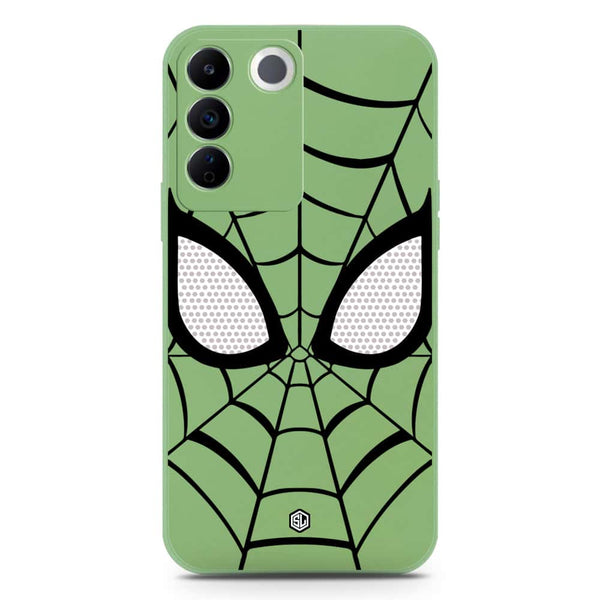 Cool Spider Design Soft Phone Case - Silica Gel Case - LightGreen - Vivo S16e