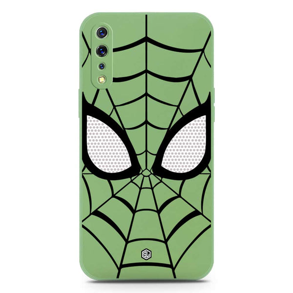 Cool Spider Design Soft Phone Case - Silica Gel Case - LightGreen - Vivo S1