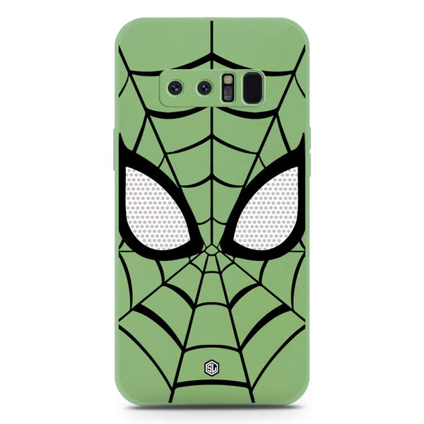 Cool Spider Design Soft Phone Case - Silica Gel Case - LightGreen - Samsung Galaxy Note 8