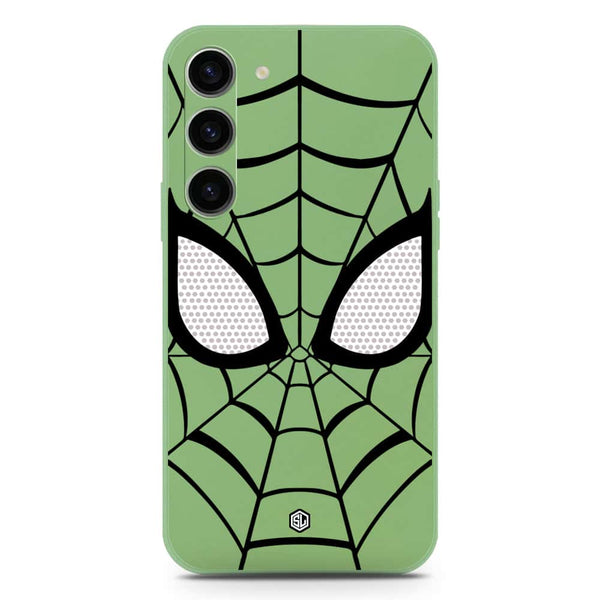 Cool Spider Design Soft Phone Case - Silica Gel Case - LightGreen - Samsung Galaxy S23 Plus 5G