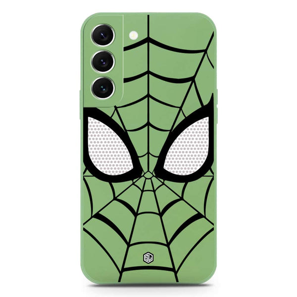 Cool Spider Design Soft Phone Case - Silica Gel Case - LightGreen - Samsung Galaxy S22 Plus 5G