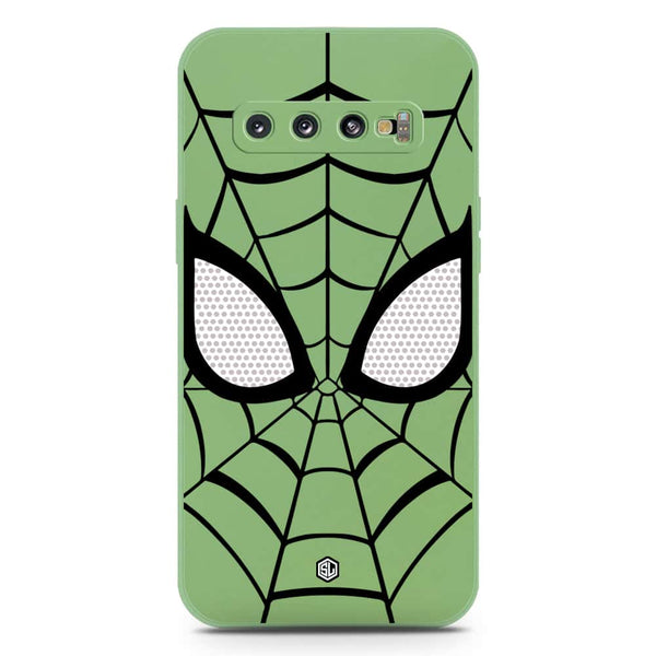 Cool Spider Design Soft Phone Case - Silica Gel Case - LightGreen - Samsung Galaxy S10