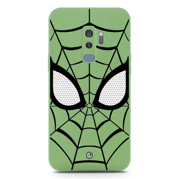 Cool Spider Design Soft Phone Case - Silica Gel Case - LightGreen - Samsung Galaxy S9 Plus