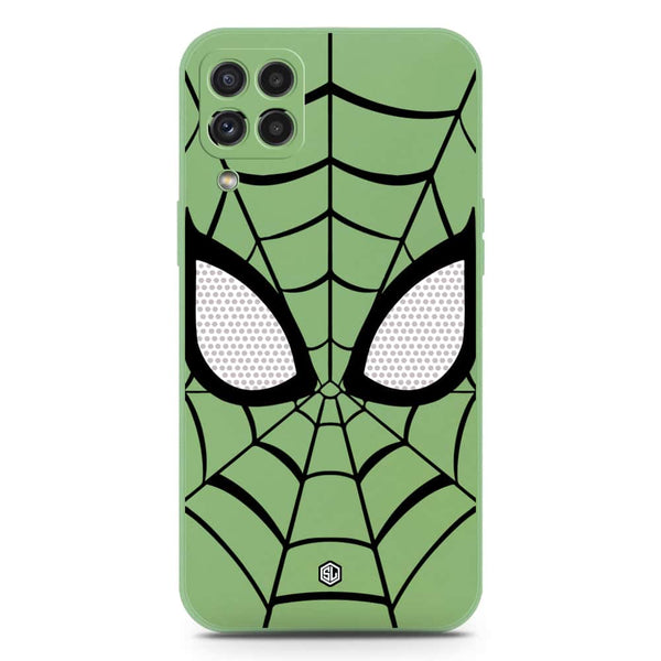 Cool Spider Design Soft Phone Case - Silica Gel Case - LightGreen - Samsung Galaxy M22