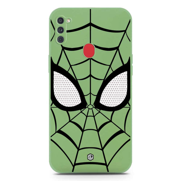 Cool Spider Design Soft Phone Case - Silica Gel Case - LightGreen - Samsung Galaxy M11