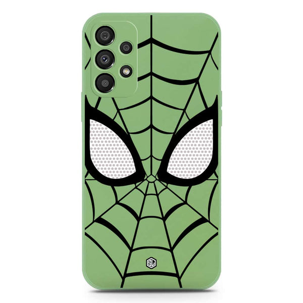Cool Spider Design Soft Phone Case - Silica Gel Case - LightGreen - Samsung Galaxy A72