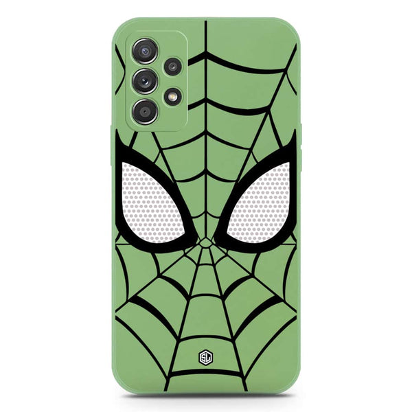 Cool Spider Design Soft Phone Case - Silica Gel Case - LightGreen - Samsung Galaxy A52